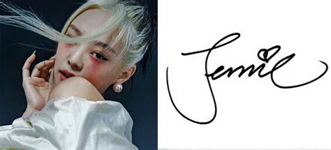 jennie kim signature